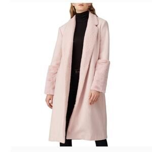 Free People HUTCH Collab Overcoat Mixed Media Fur Boucle Xlarge  NWT